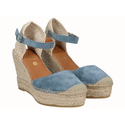 viguera Alpargata Valenciana Cuña Alta Yute Jeans Ofertas