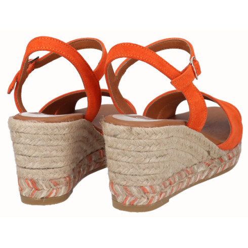 viguera Sandalia Cuña Media Yute Naranja Rebajas top