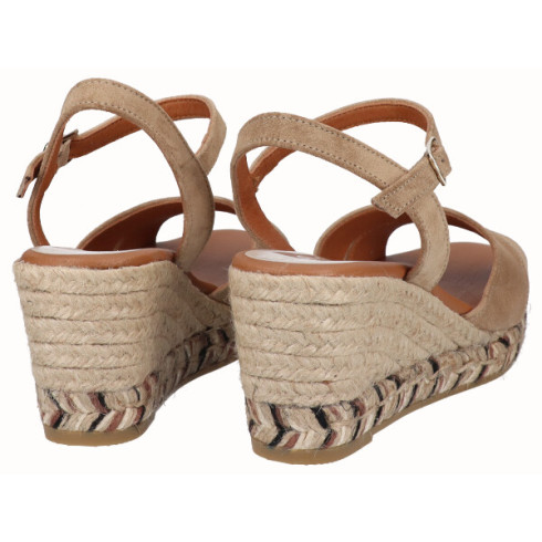 viguera Sandalia Cuña Media Yute Beig Oferta especial