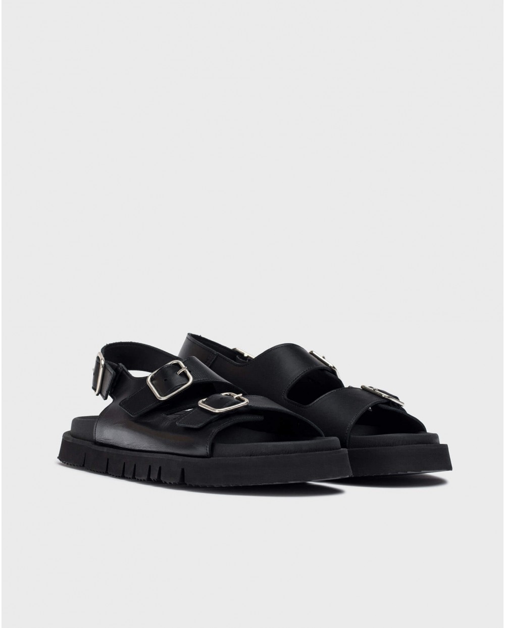 wonders Sandalias BIRK Negro Envío internacional gratuito