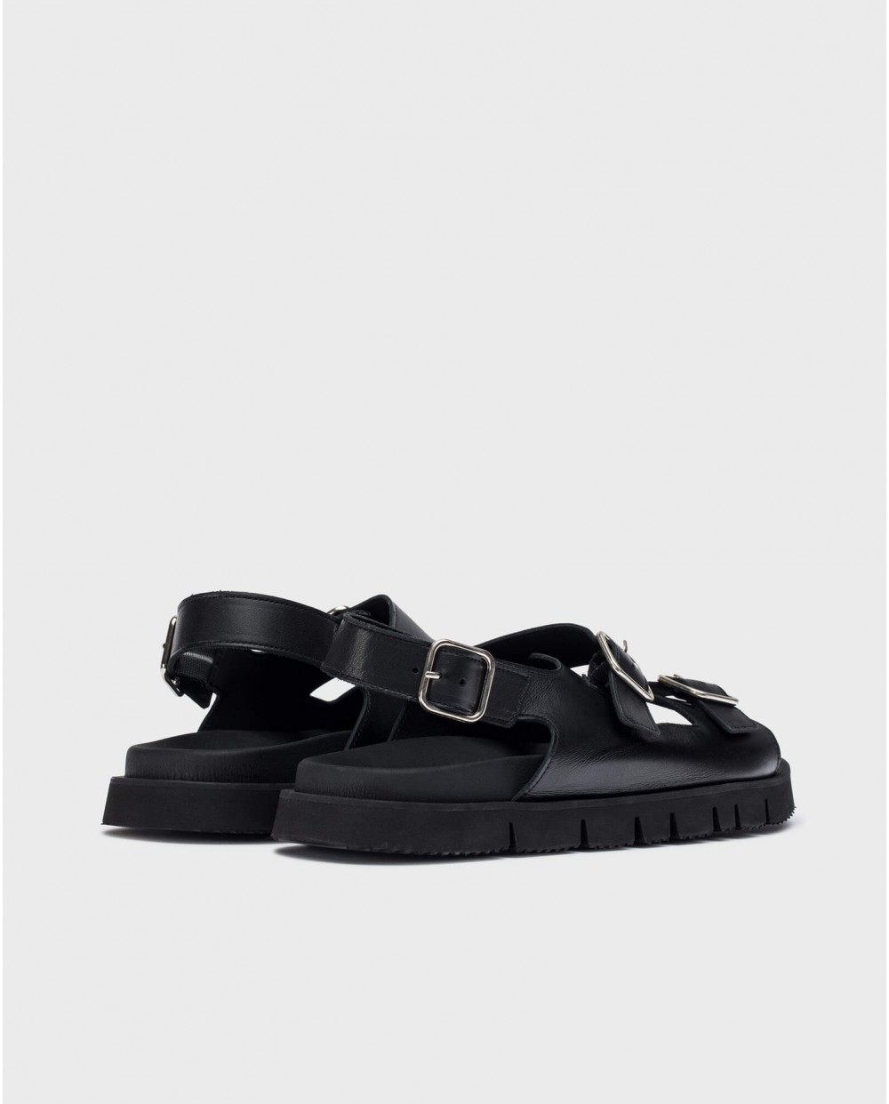 wonders Sandalias BIRK Negro Envío internacional gratuito