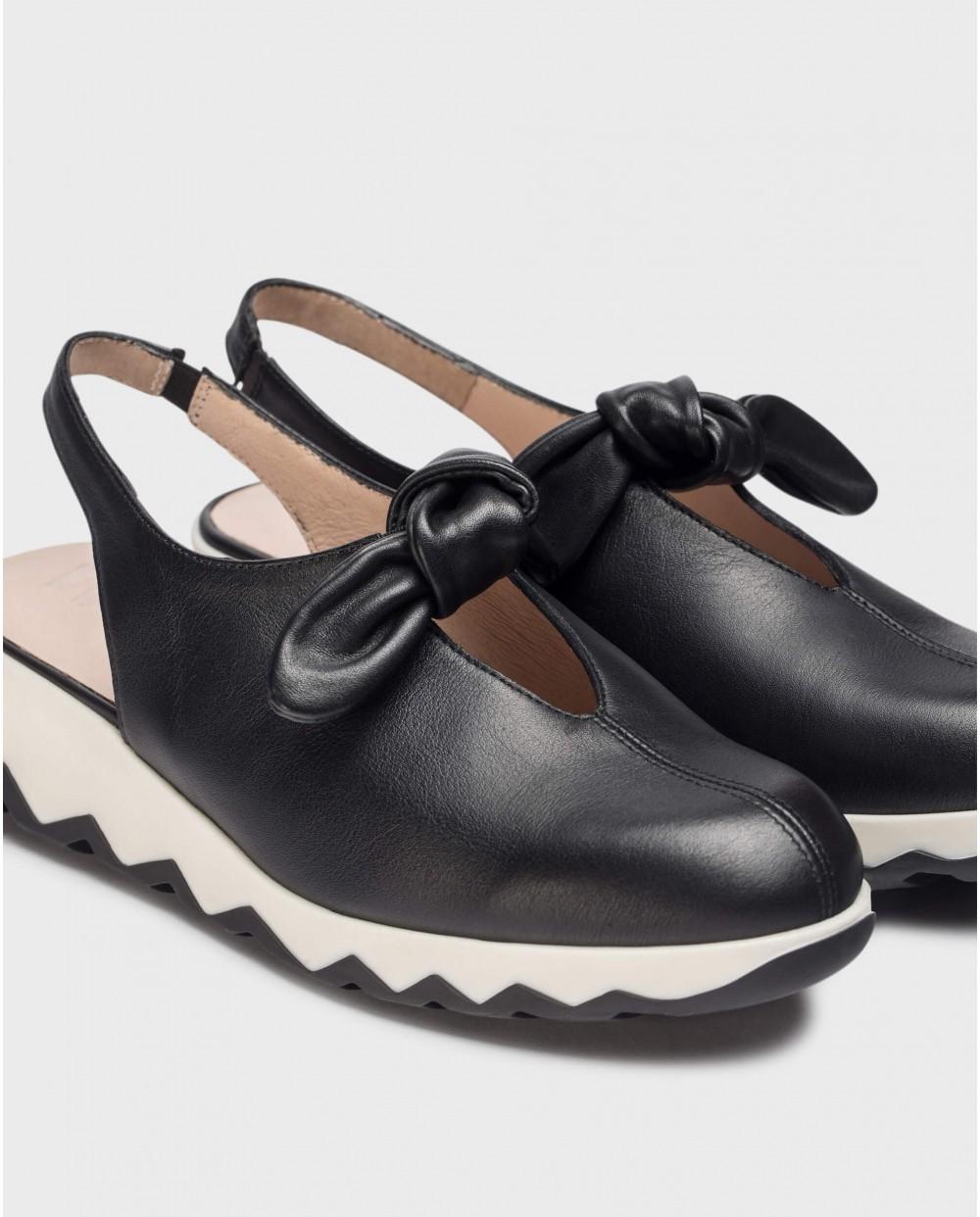 wonders Zapatos AIXA Negros Oferta exclusiva
