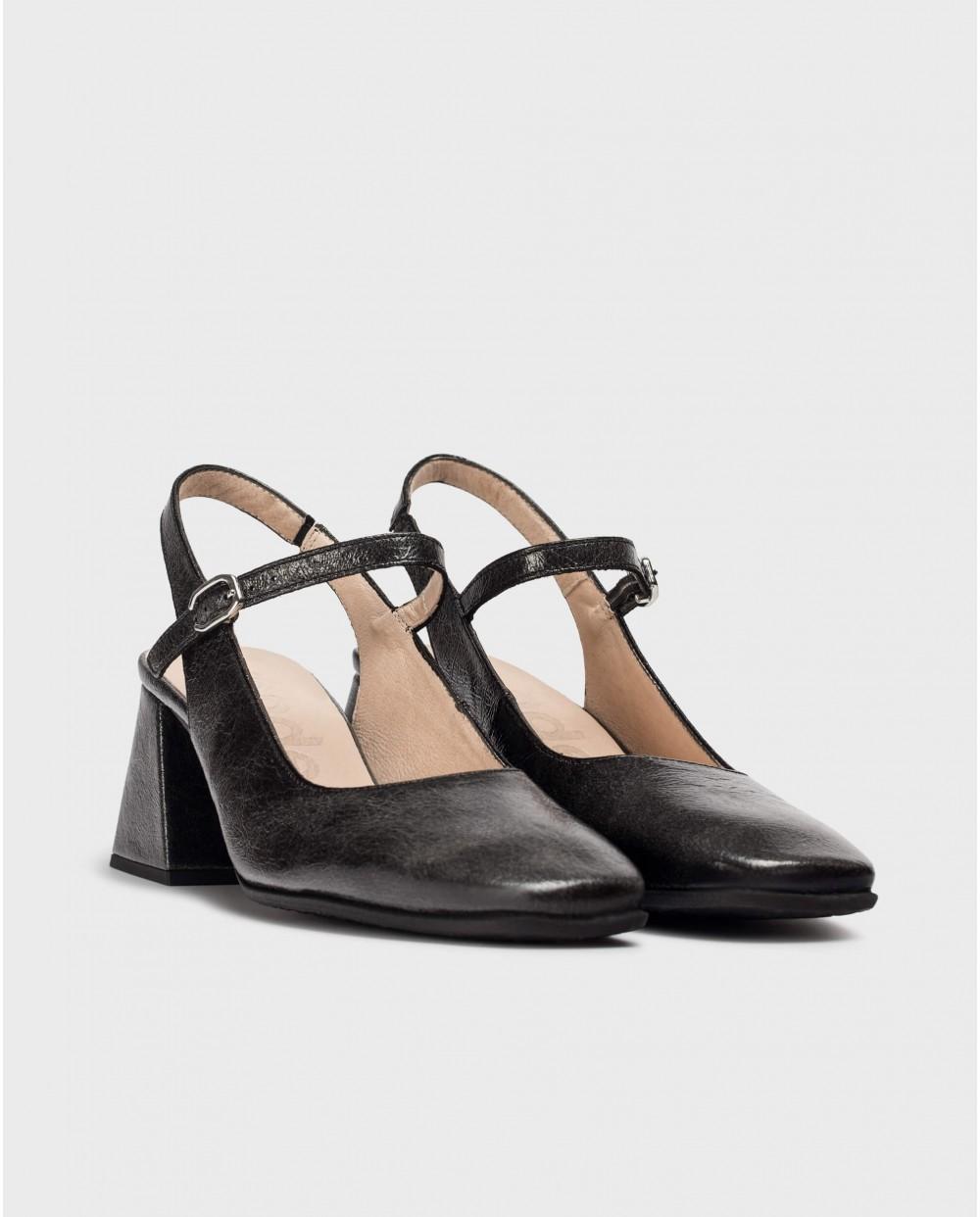wonders Zapatos destalonados JANE Negros Última moda