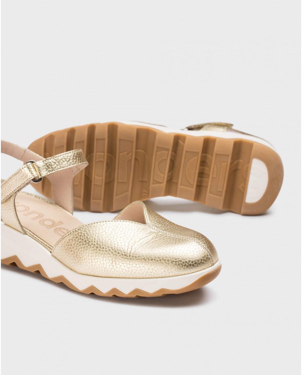 wonders Zapatos SAMARA Oro Ofertas de temporada