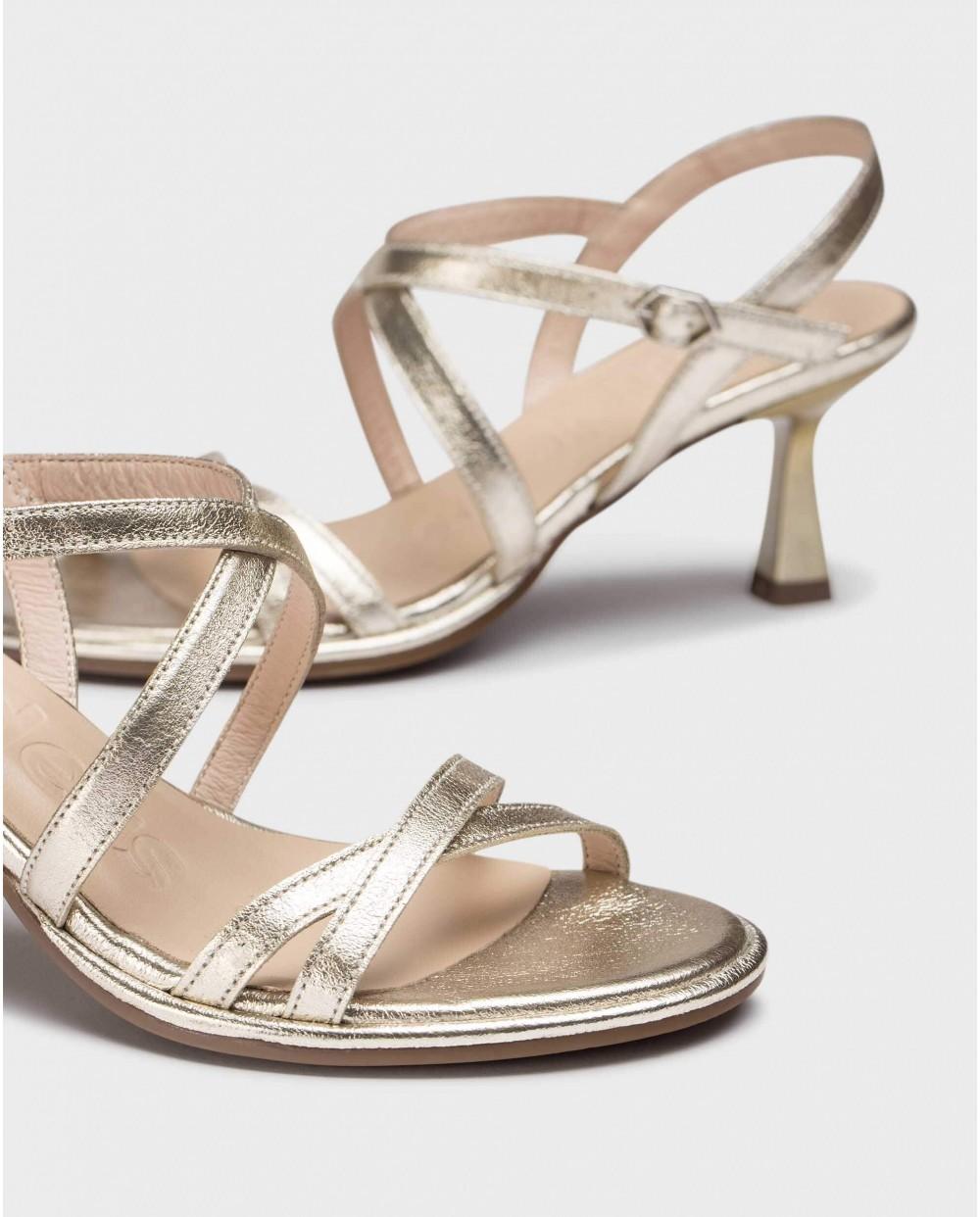 wonders Sandalias KAIA Oro Ofertas especiales