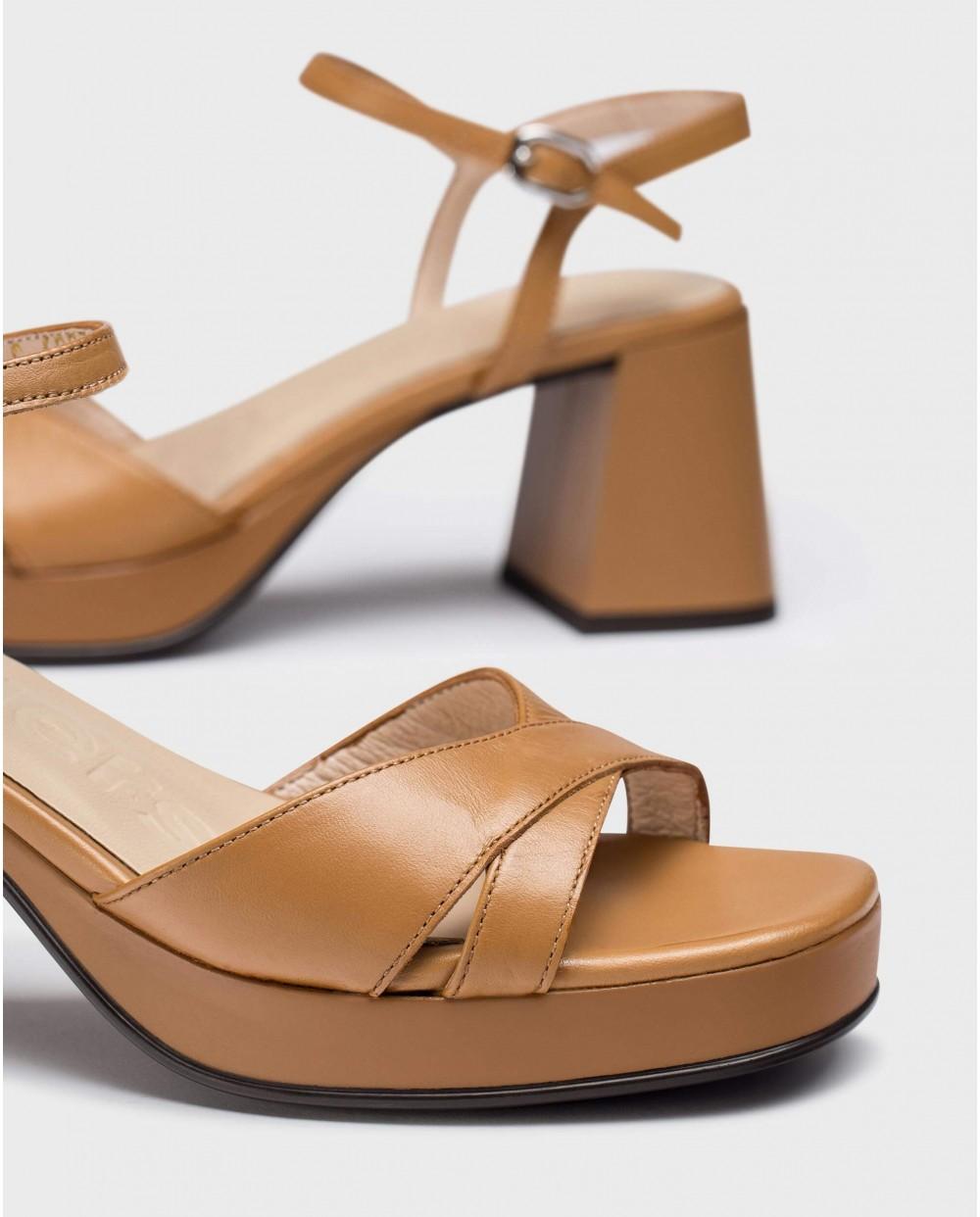 wonders Sandalias LOLA Marrones Precio ultrabajo