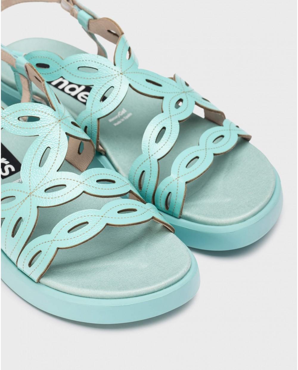 wonders Sandalias DARYA Azules 2025