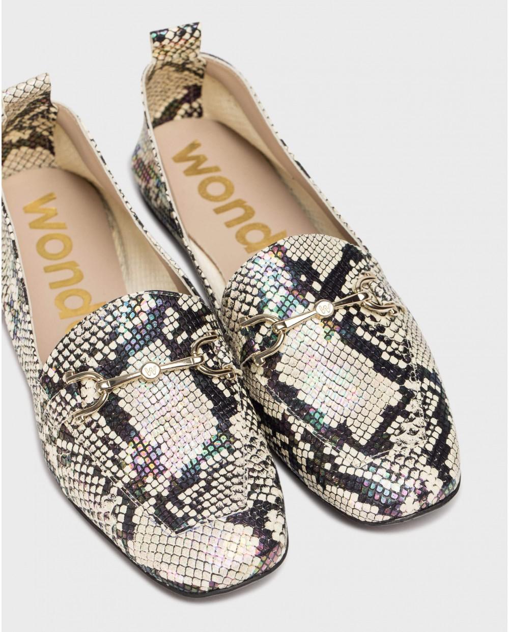 wonders Mocasines ERA Serpiente Descuento