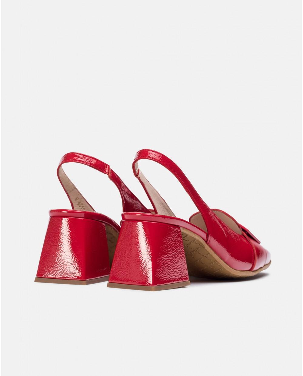 wonders Zapatos destalonados REBECA Rojos Liquidación