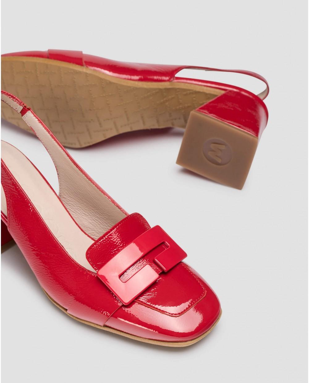wonders Zapatos destalonados REBECA Rojos Liquidación