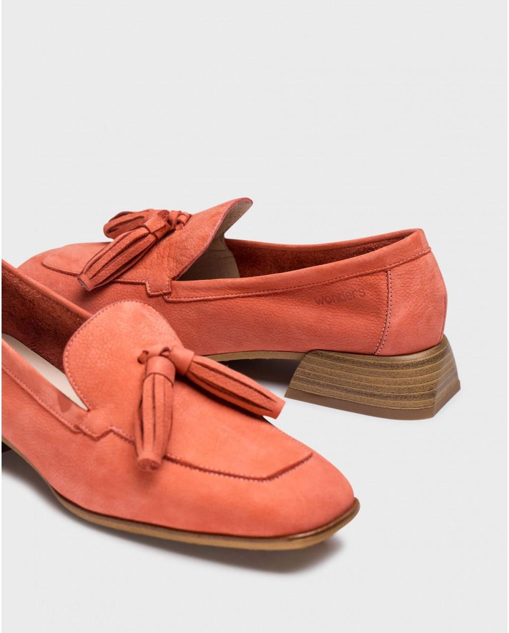 wonders Mocasines ZERA Coral Rebajas top