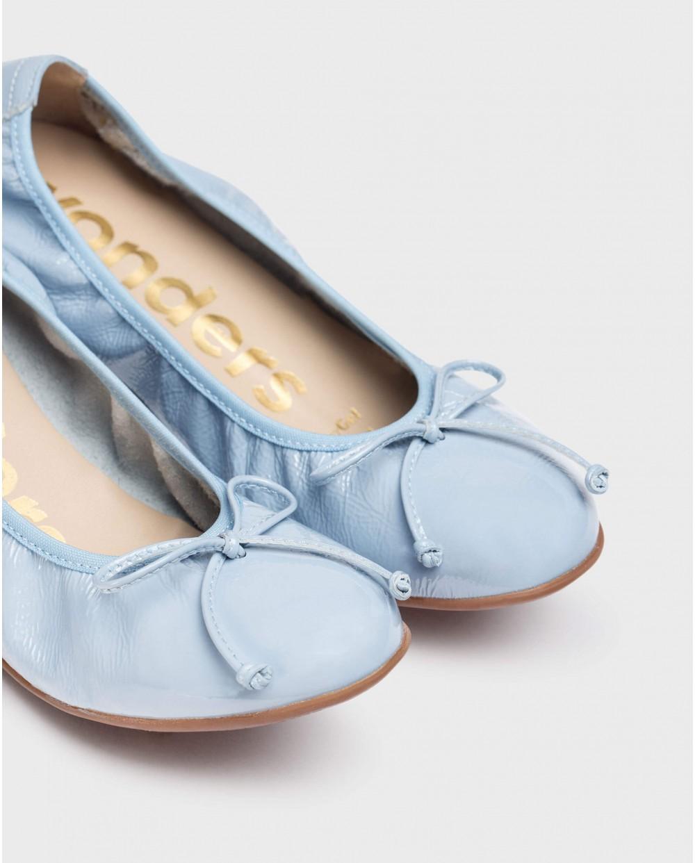wonders Bailarina BO Azul Grandes descuentos