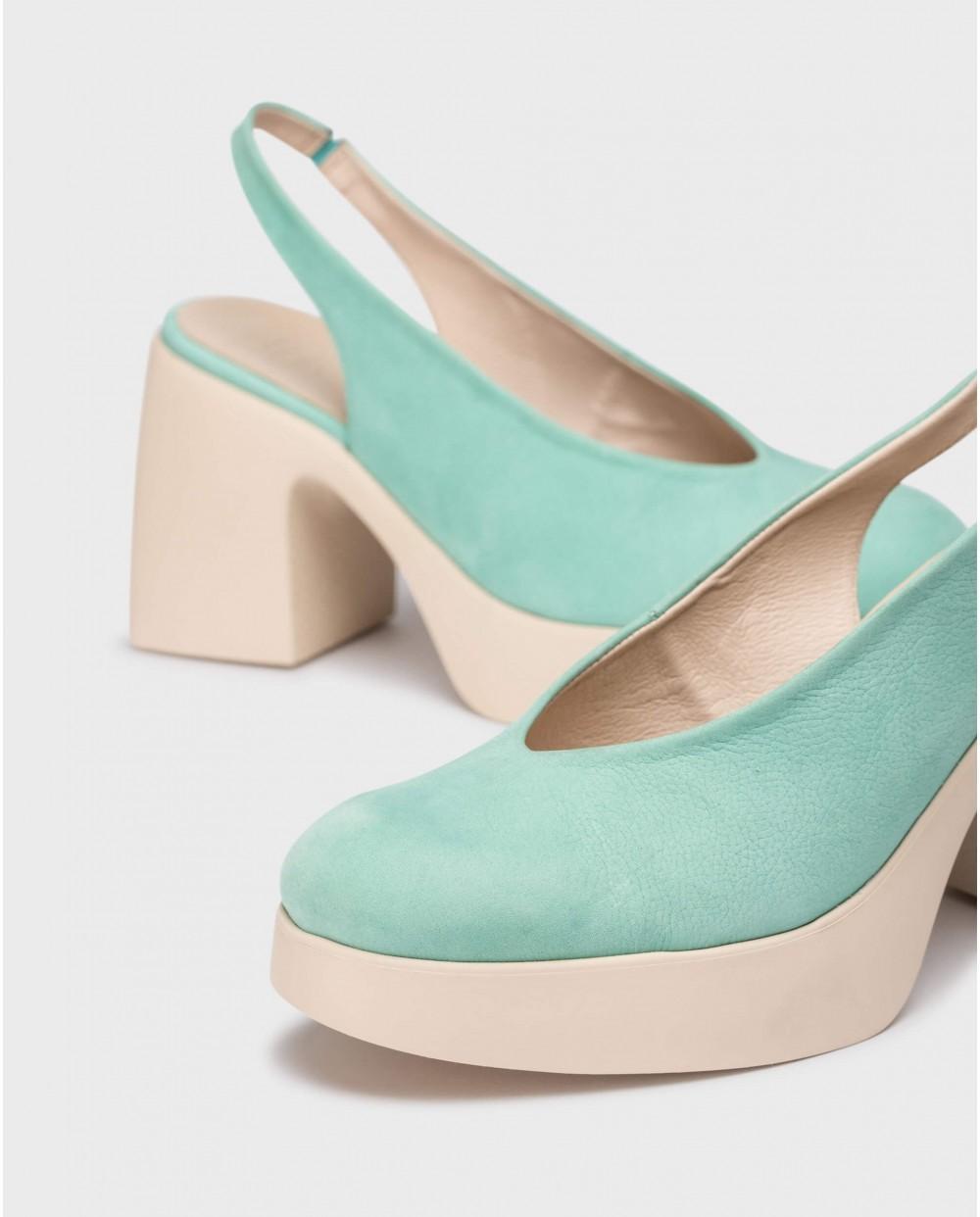 wonders Zapatos destalonados NAIMA Azules Tienda de fábrica