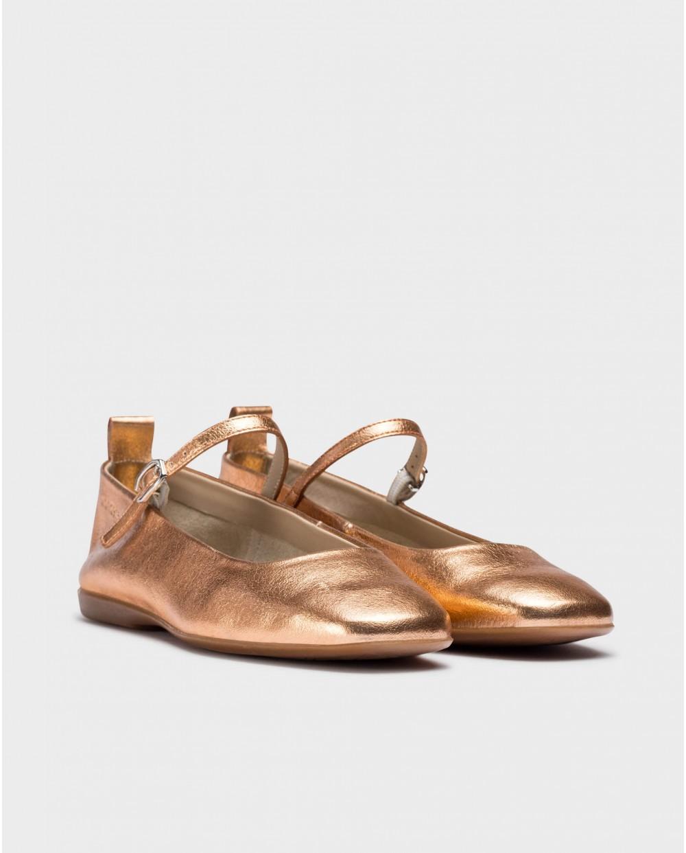 wonders Bailarinas SEUL Oro Rosa Libre de impuestos
