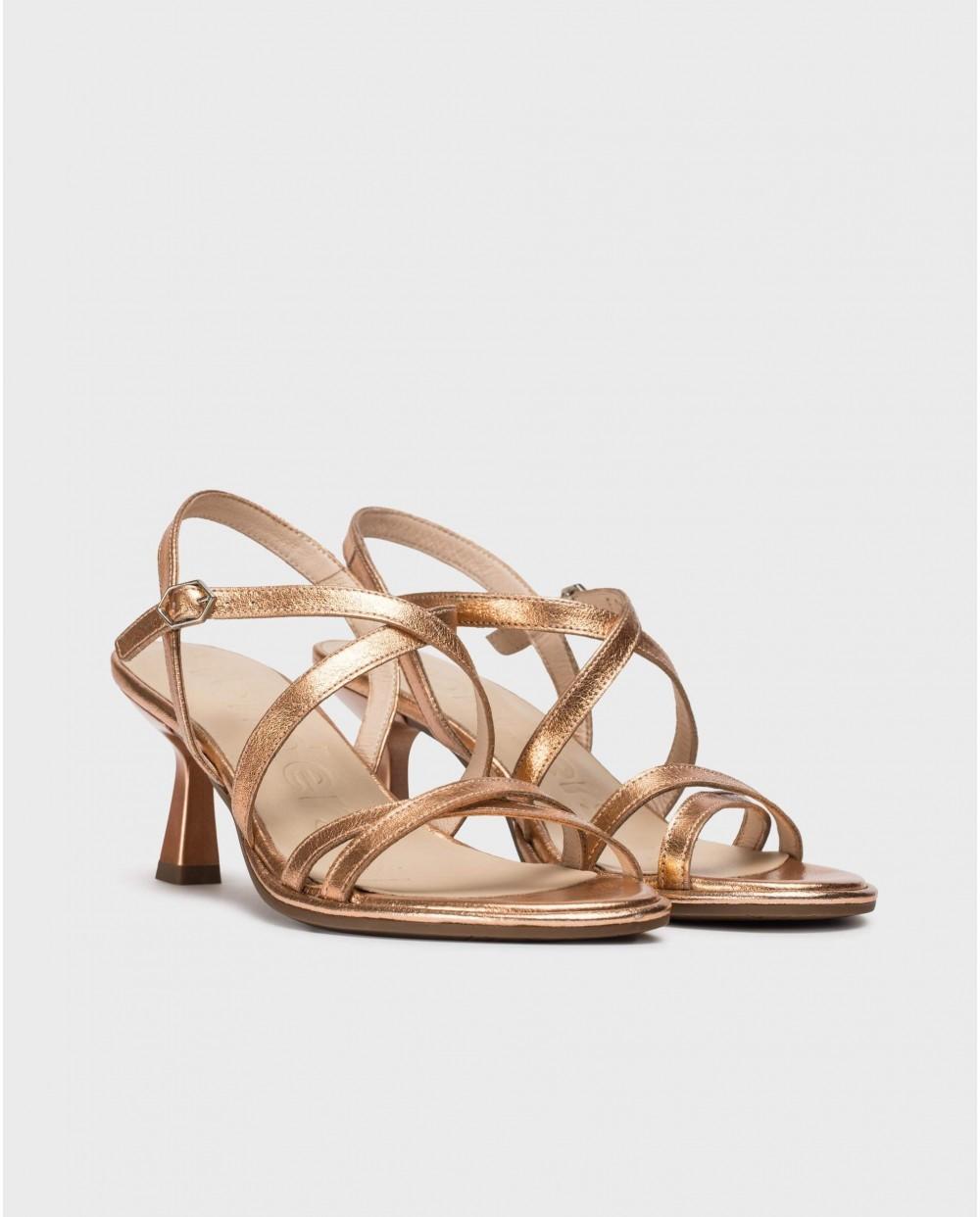 wonders Sandalias KAIA Oro Rosa Descuentos del mes