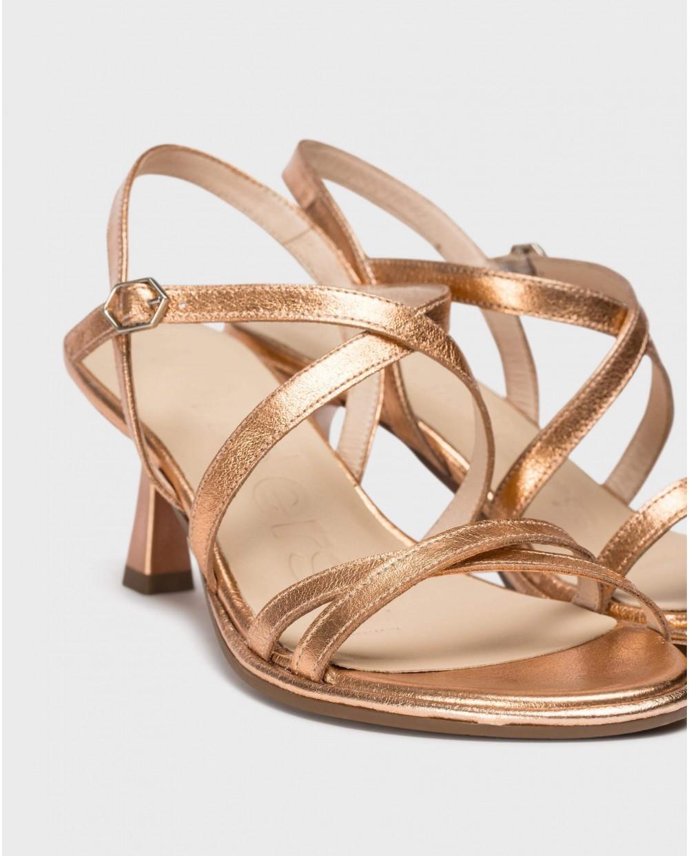 wonders Sandalias KAIA Oro Rosa Descuentos del mes