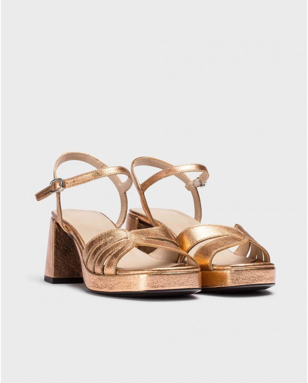 wonders Sandalias DANNA Oro Rosa Oferta exclusiva