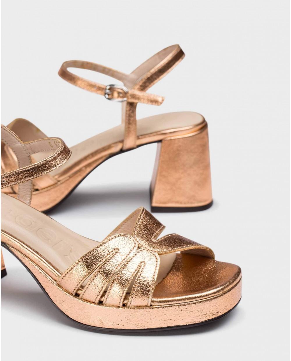 wonders Sandalias DANNA Oro Rosa Oferta exclusiva