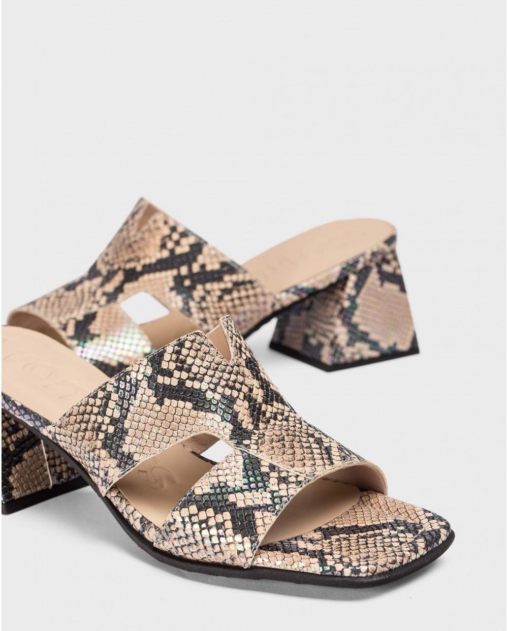 wonders Sandalias FLAVIA Serpiente Precio ultrabajo