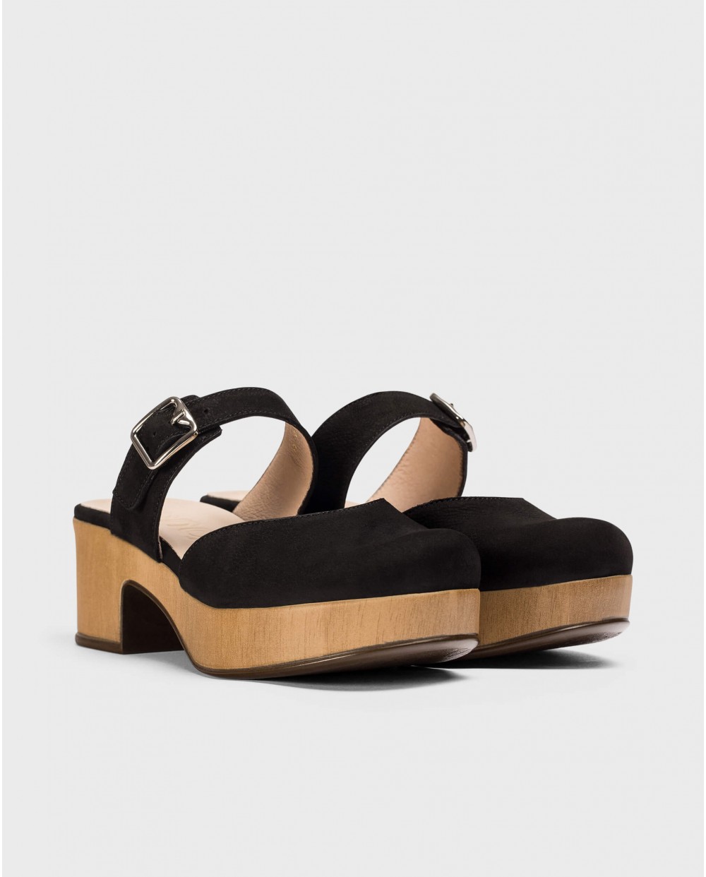 wonders Zuecos OFELIA Negros Outlet online