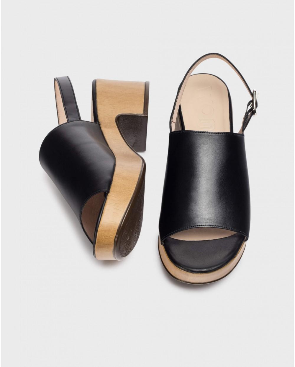 wonders Sandalias MIÉRCOLES 50-P Negras Rebajas