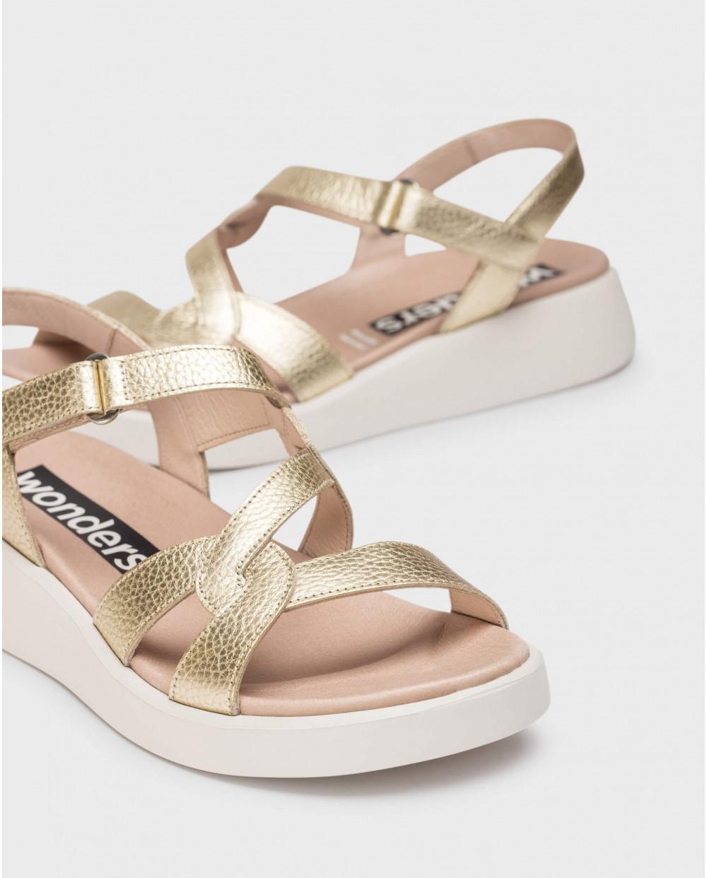 wonders Sandalias CORDELIA Oro Ofertas