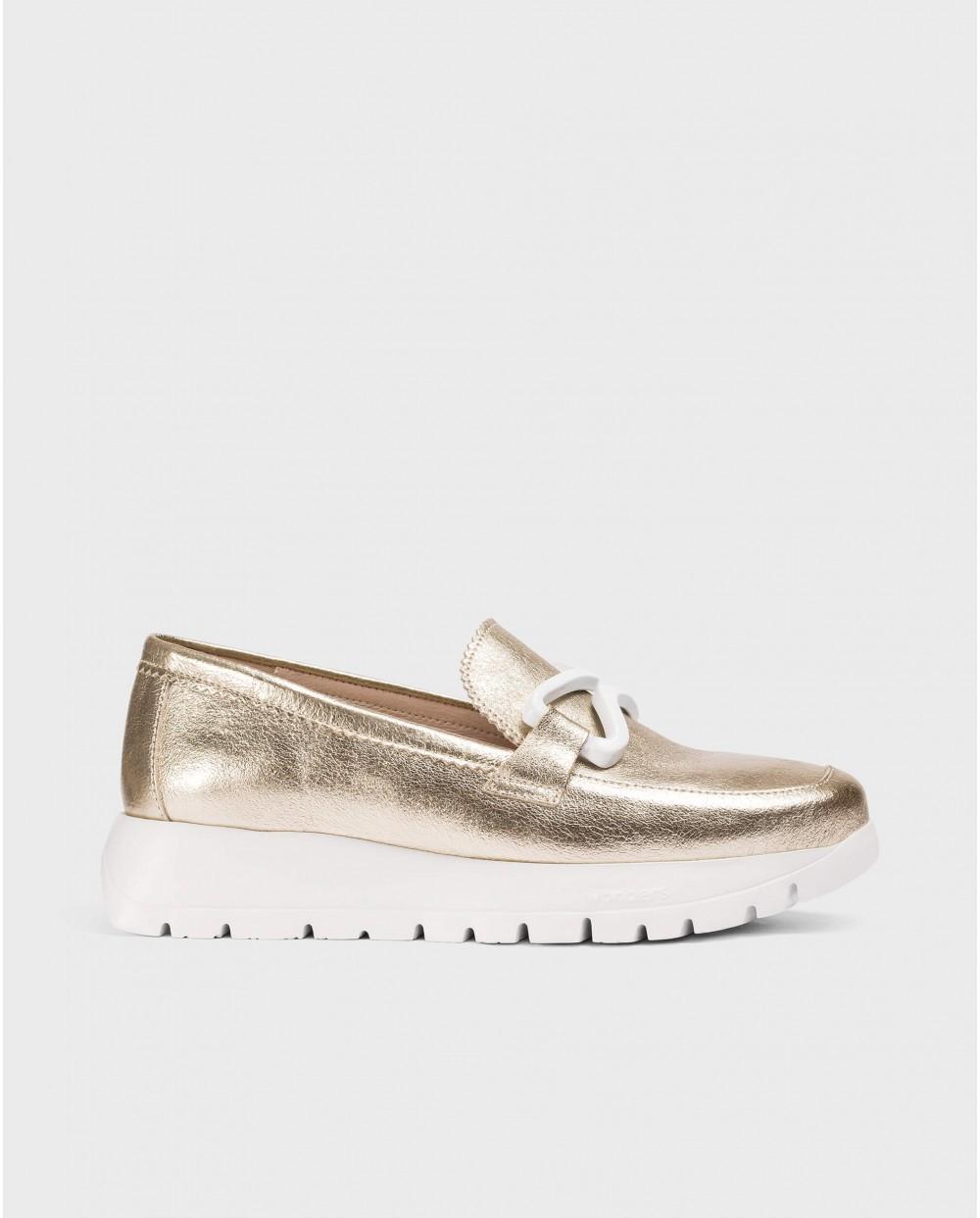 wonders Mocasines AURA Oro Venta caliente