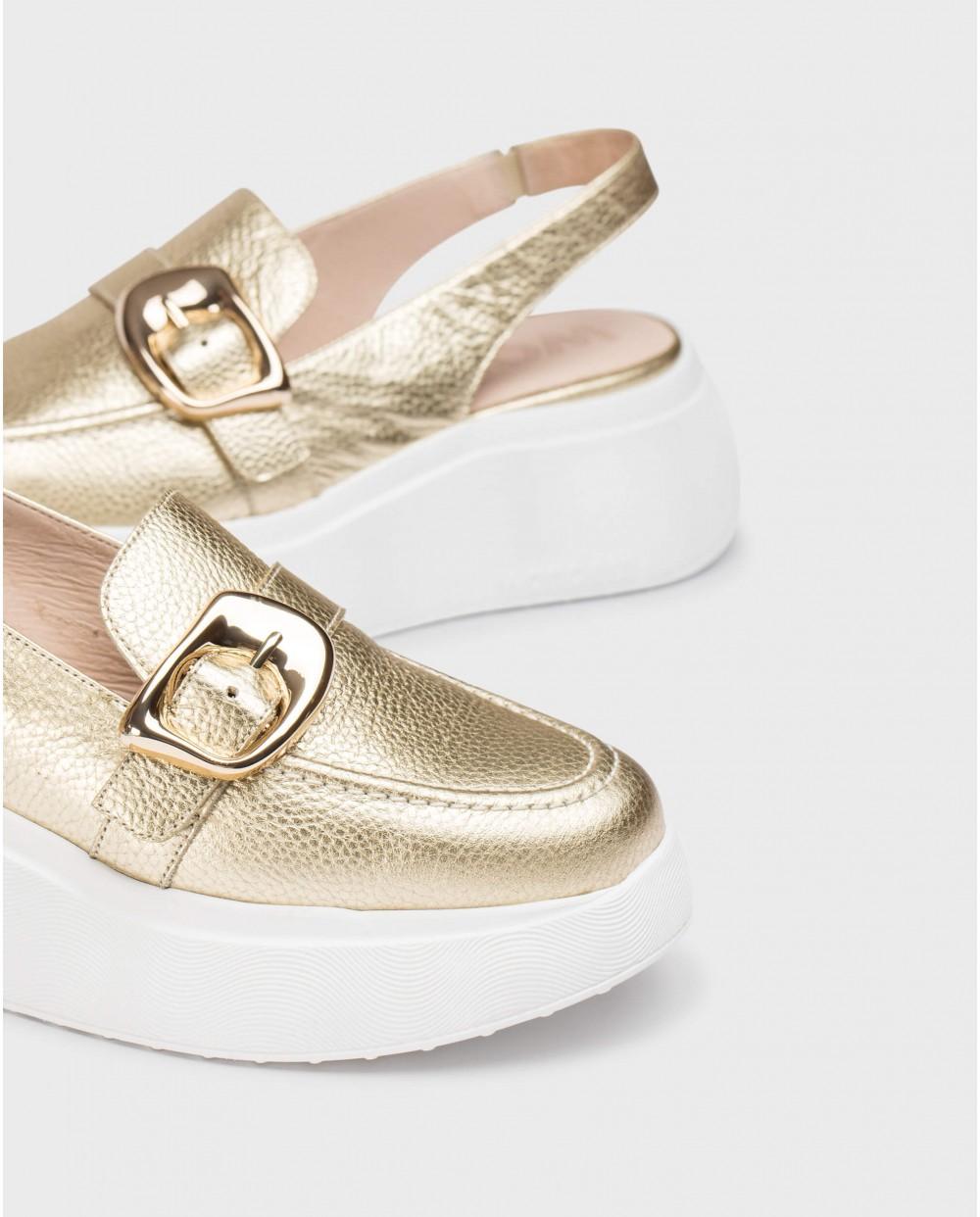 wonders Zapatos Destalonados ACALIA Oro Gran oferta