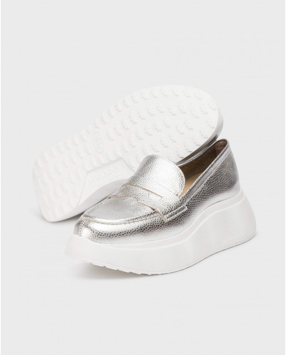 wonders Mocasines ESTELA Plata Tienda