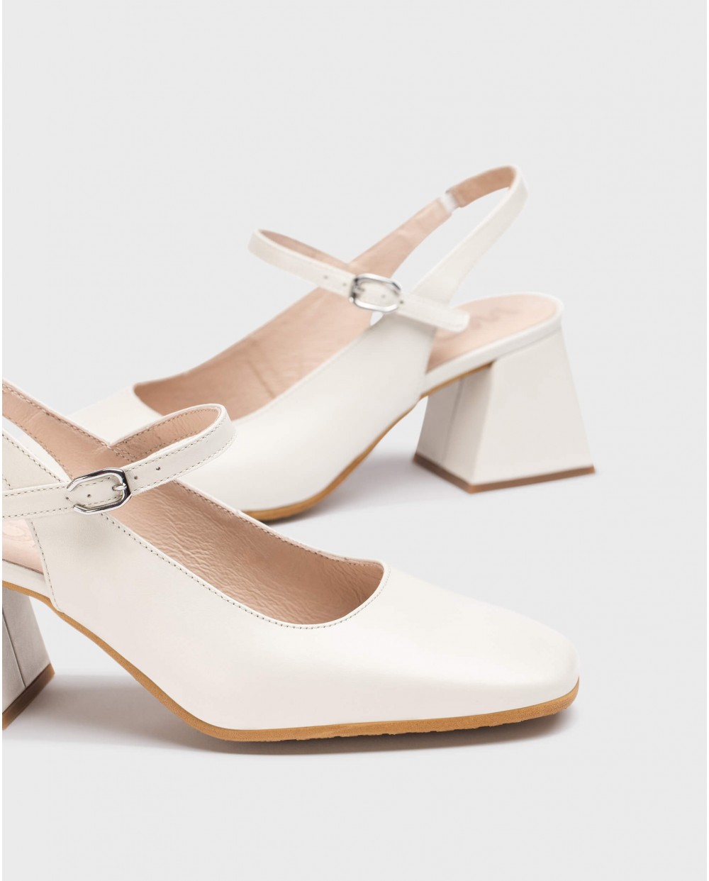 wonders Zapatos destalonados JANE Blancas Rebajas top