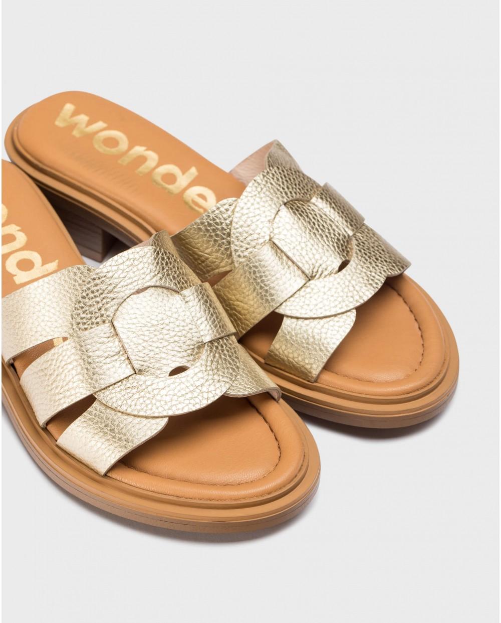 wonders Sandalias ALINA Oro ÚLTIMAS EDICIONES