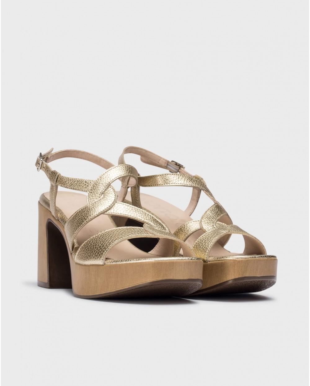 wonders Sandalias INDIRA Oro Precio de fábrica