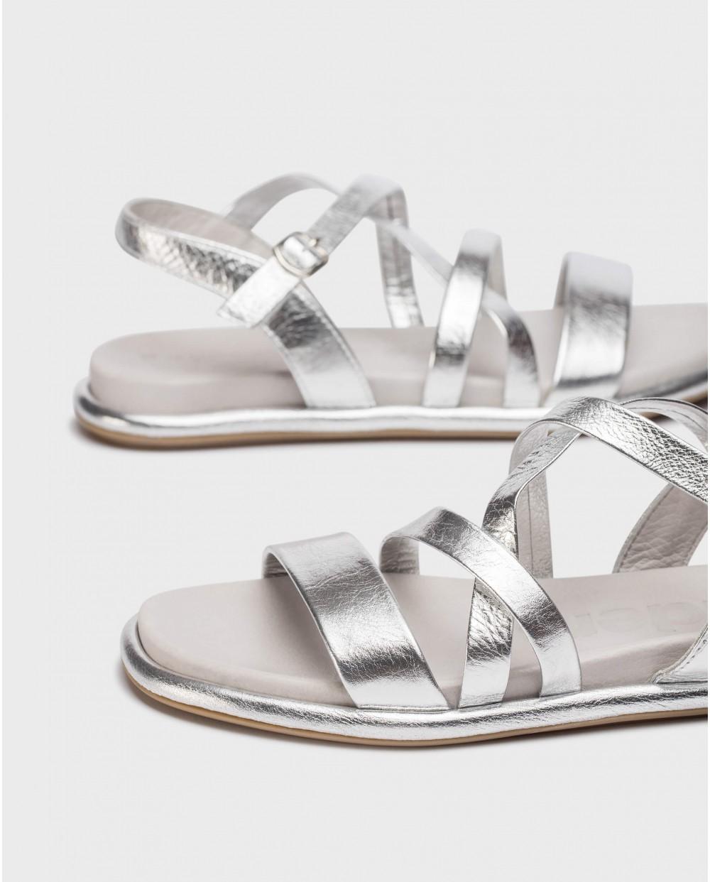 wonders Sandalias IZORA Plata Envío internacional gratuito