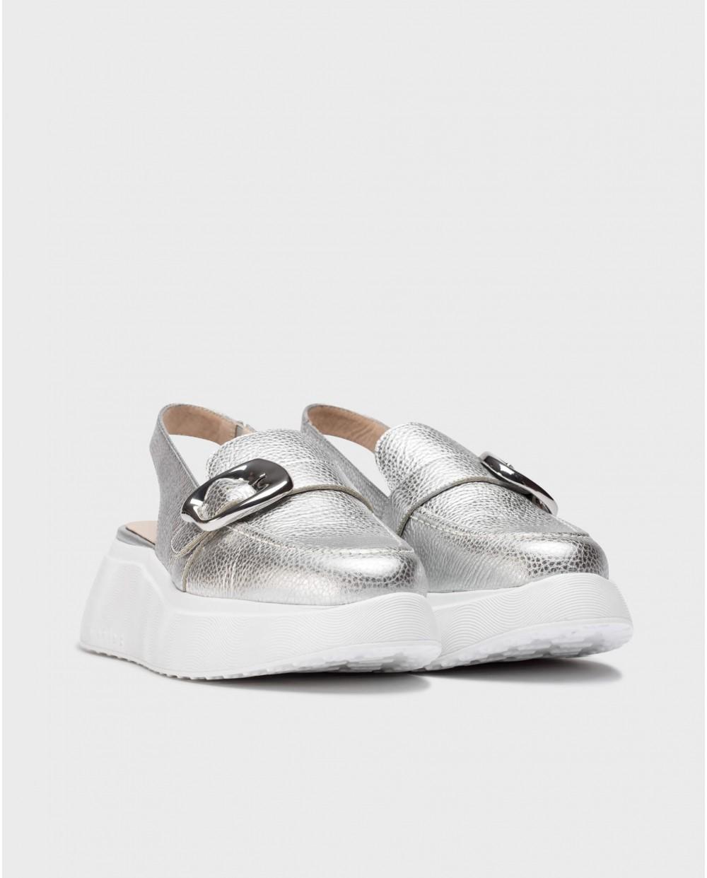 wonders Zapatos Destalonados ACALIA Plata Limitado a 3 días