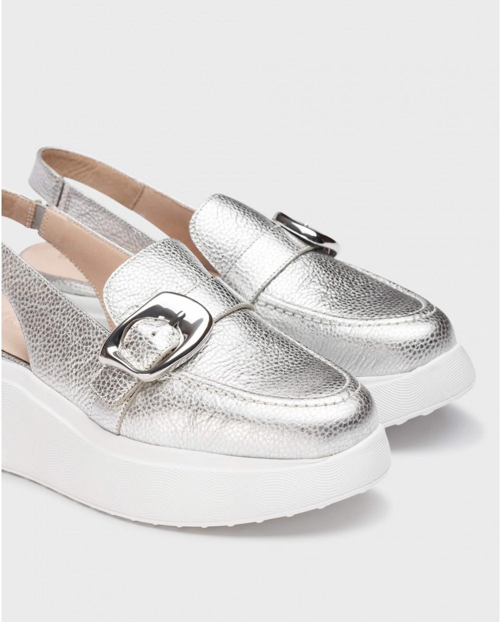 wonders Zapatos Destalonados ACALIA Plata Limitado a 3 días