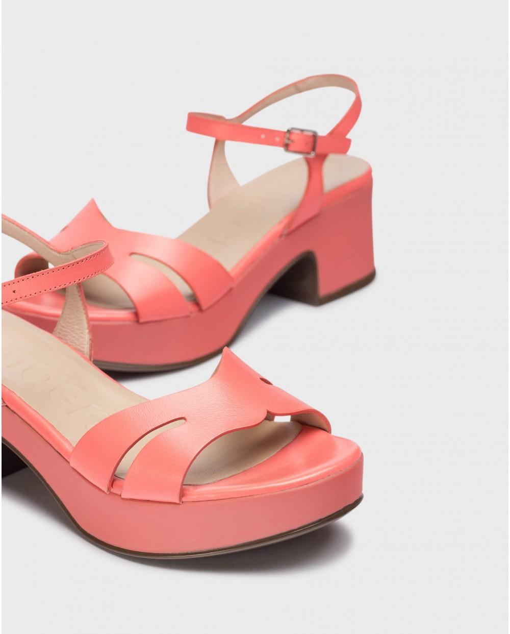 wonders Sandalias ELARA Coral Descuentos del mes