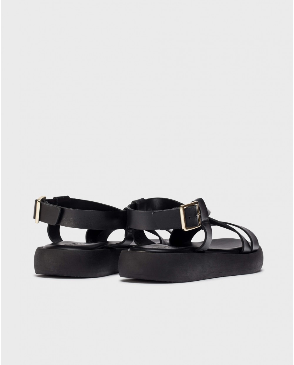 wonders Sandalias AUSTRA Negras Precio ultrabajo