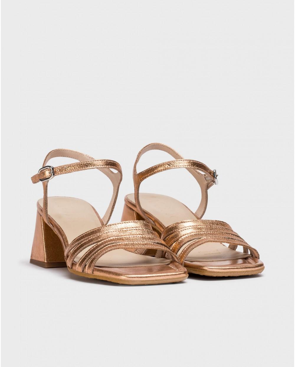 wonders Sandalias MARCIA Oro Rosa Rebajas de fábrica