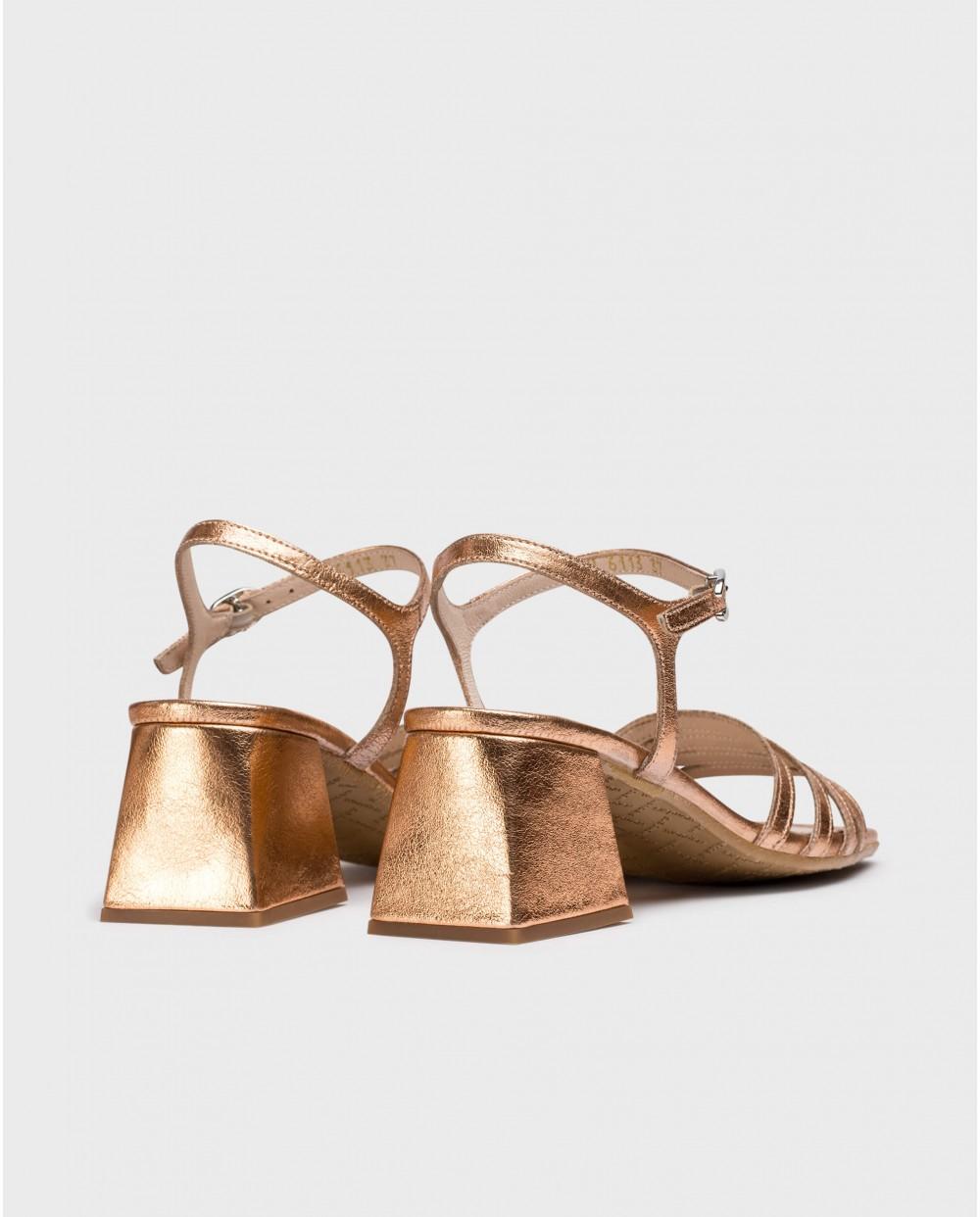 wonders Sandalias MARCIA Oro Rosa Rebajas de fábrica