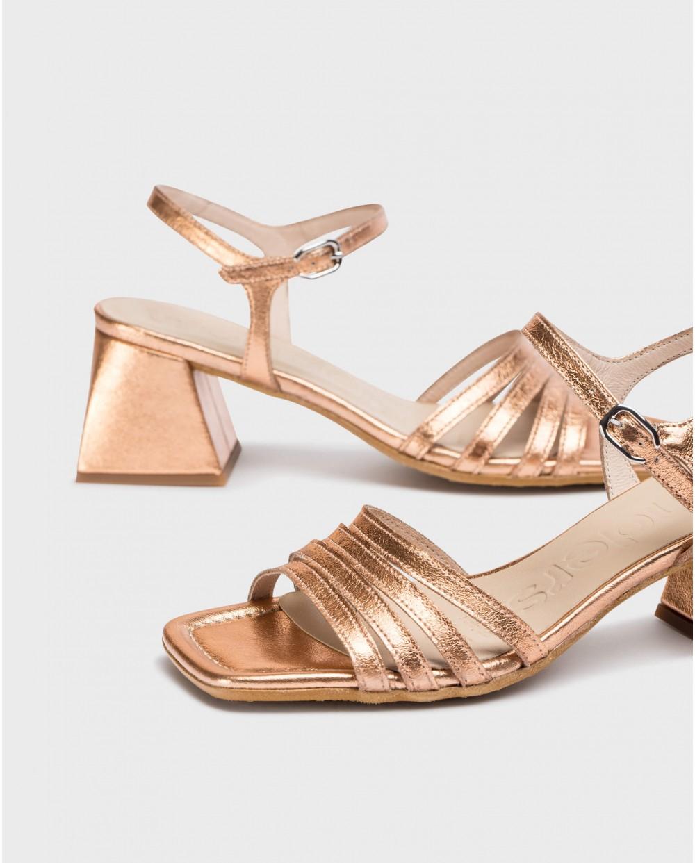 wonders Sandalias MARCIA Oro Rosa Rebajas de fábrica
