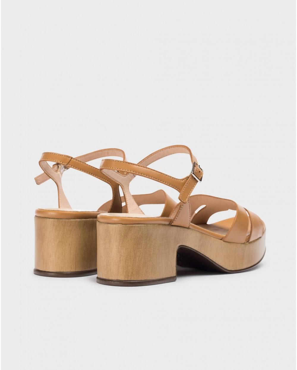 wonders Sandalias ELARA Marrones Descuento