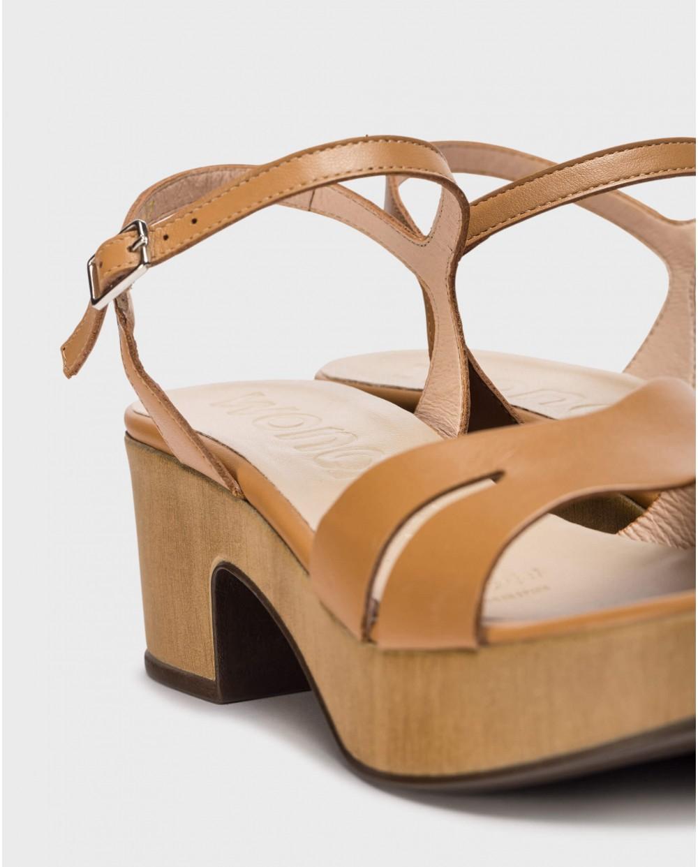 wonders Sandalias ELARA Marrones Descuento