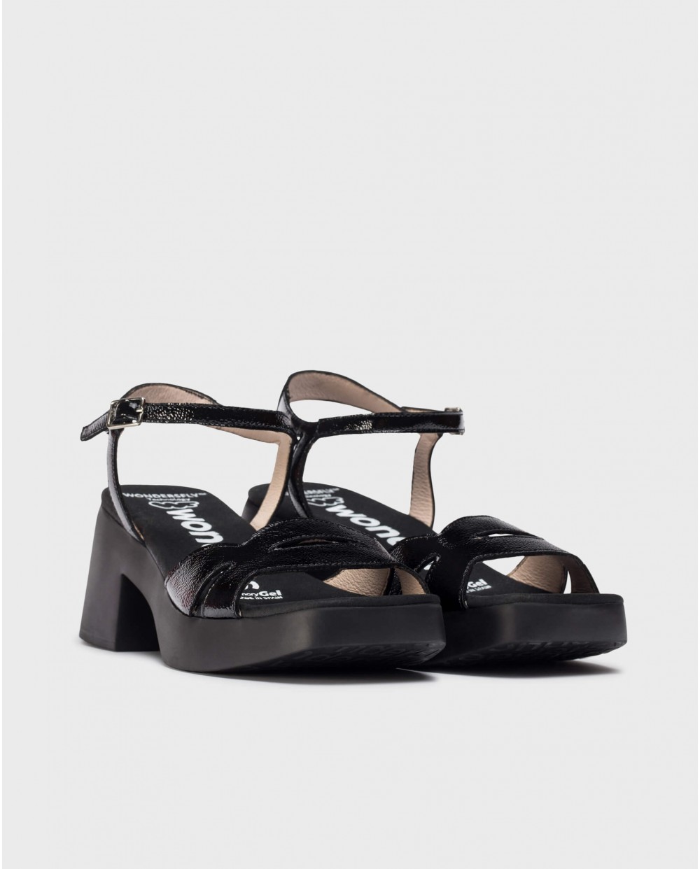 wonders Sandalias HURA Negras Mejor oferta