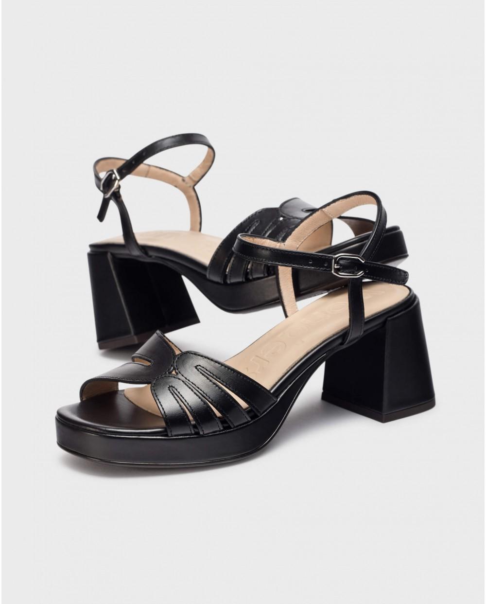 wonders Sandalias DANNA Negras Rebajas online