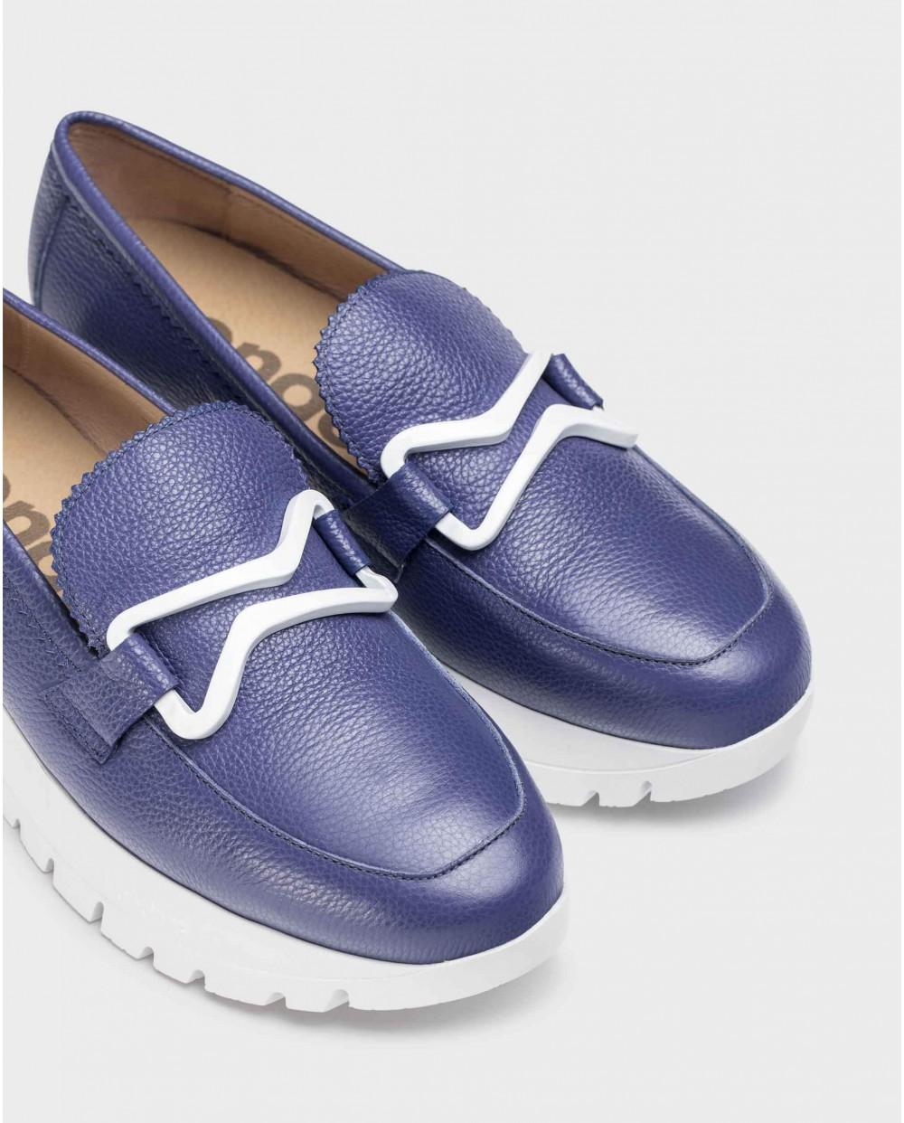 wonders Mocasines AURA Azules Rebajas top
