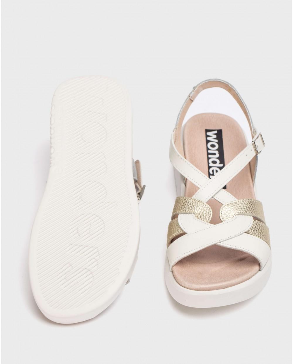 wonders Sandalias PATERNA Blancas Precio de fábrica