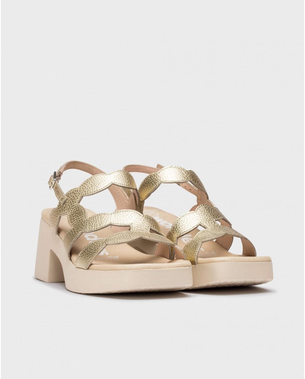 wonders Sandalias HURA Oro Ahorra y exporta