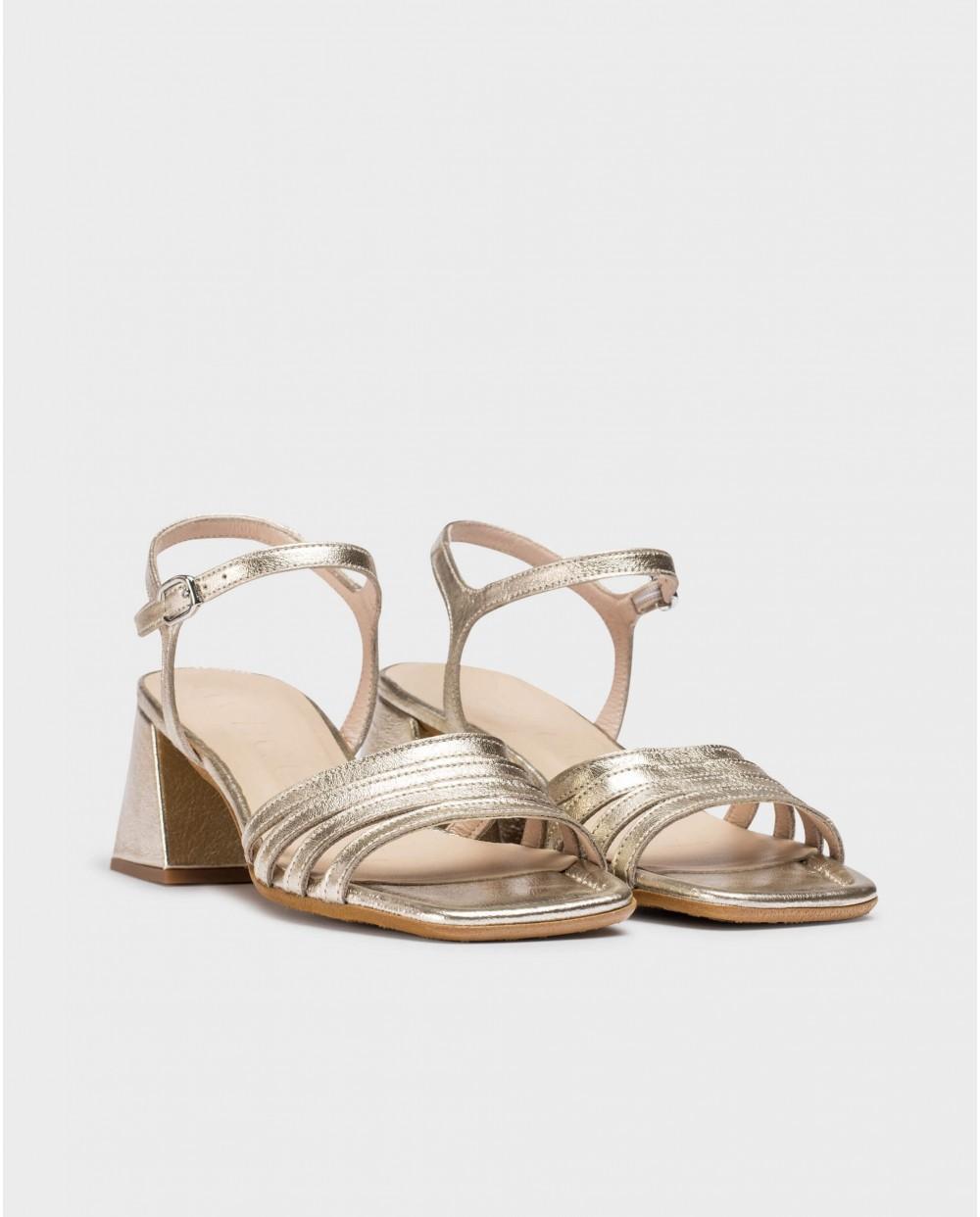 wonders Sandalias MARCIA Oro Precios de Black Friday