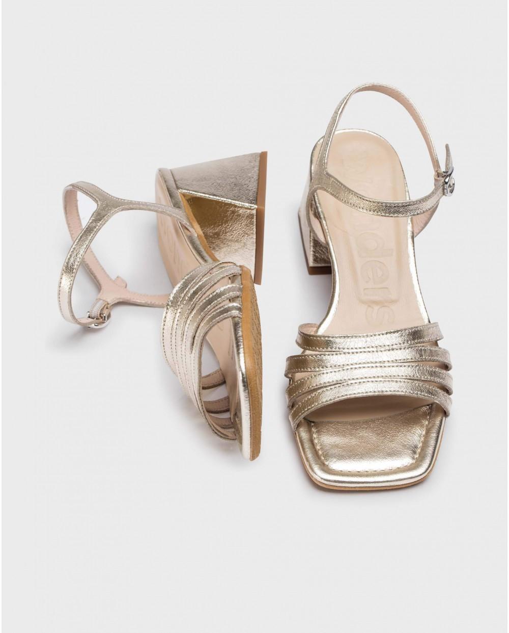 wonders Sandalias MARCIA Oro Precios de Black Friday
