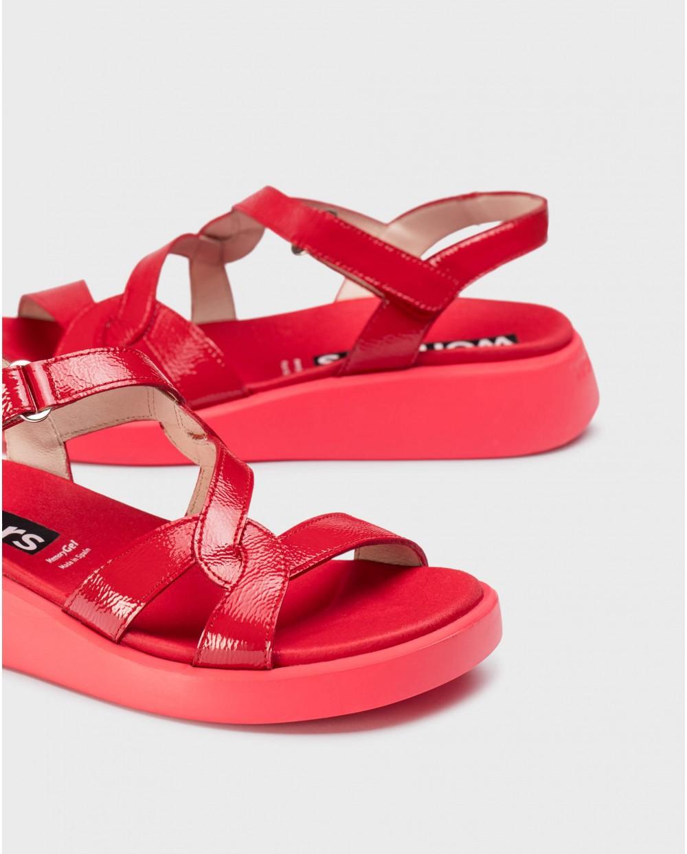 wonders Sandalias CORDELIA Rojas Ofertas de temporada